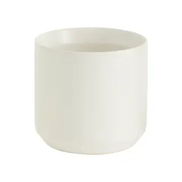 4.75" Round White Pot