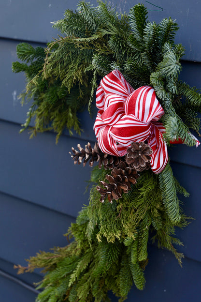 Candy Cane Wreath