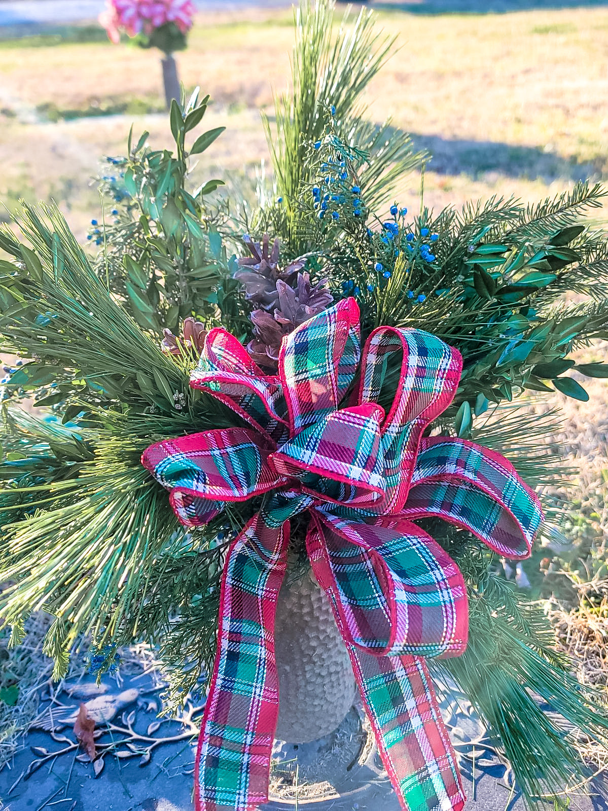 Cemetery Vase Arrangement